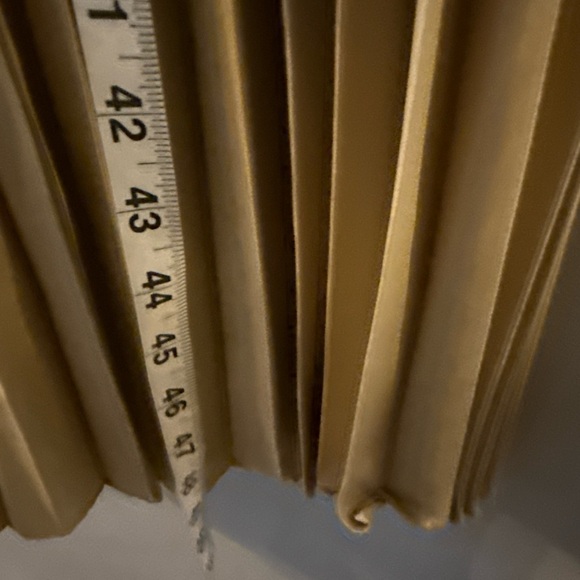 L’ATISTE WOMENS DRESS SZ M PLEATED CASUAL BELTED GOLD COLOR  M26 - Picture 5 of 13